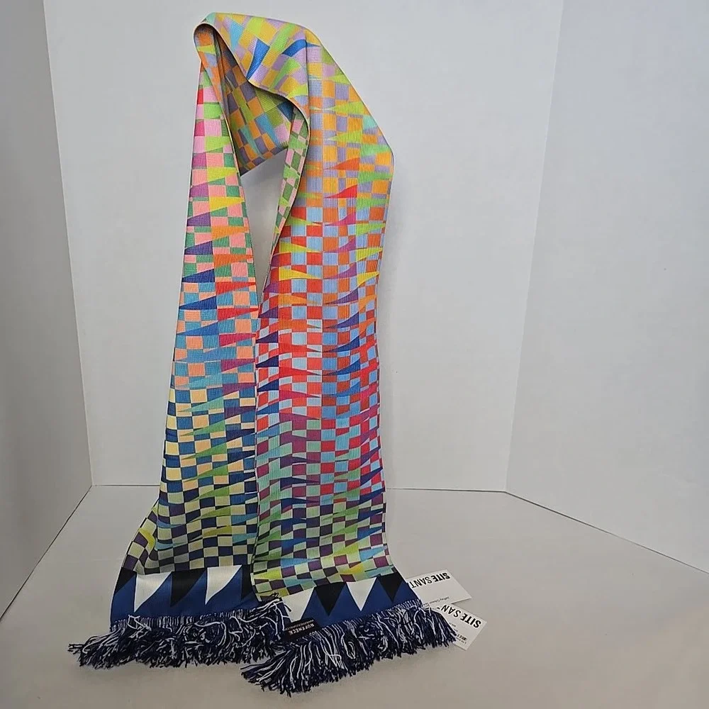 SITE SANTA FE Jeffrey Gibson Sp Edt LTD Scarf 029/250 Infinite Fragment Ruffneck